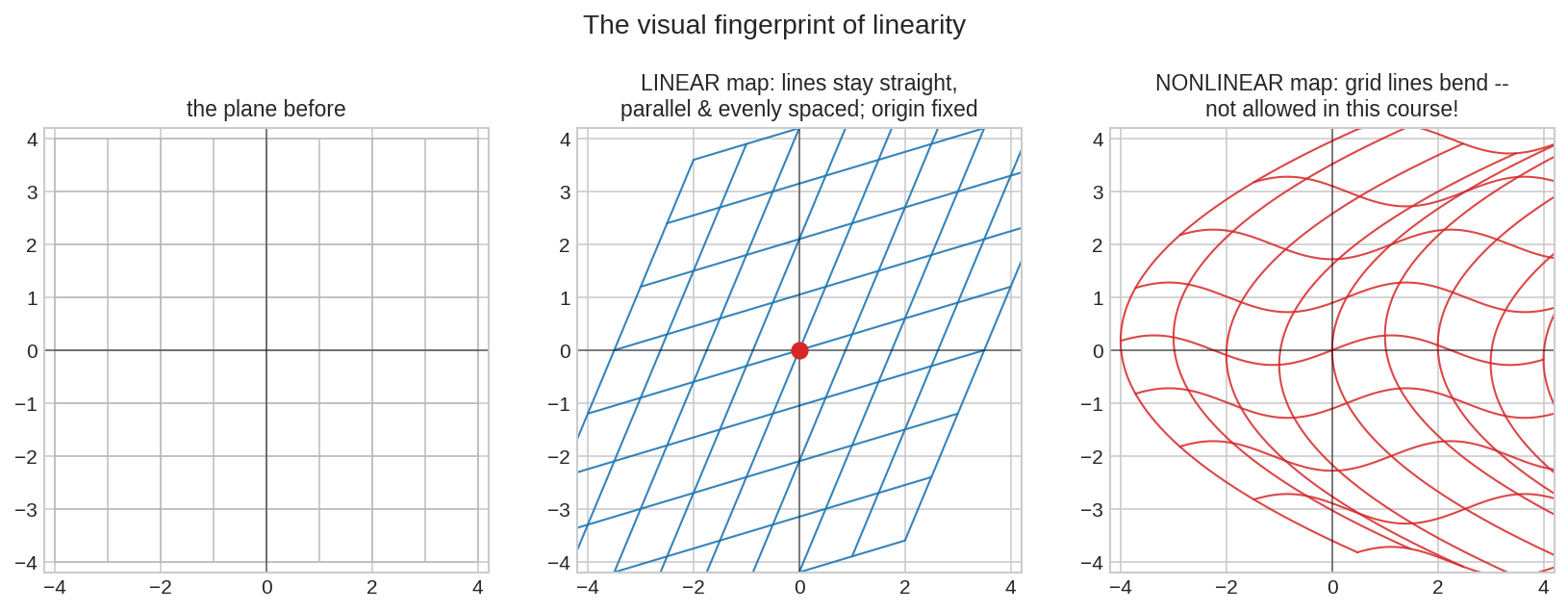 linearity-র চোখে-দেখা আঙুলের ছাপ: সোজা বনাম বাঁকা গ্রিড